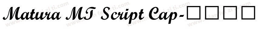 Matura MT Script Cap字体转换